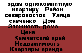 сдам однокомнатную квартиру › Район ­ северовосток › Улица ­ савченко › Дом ­ 20 › Этажность дома ­ 9 › Цена ­ 22 000 - Камчатский край Недвижимость » Квартиры аренда   